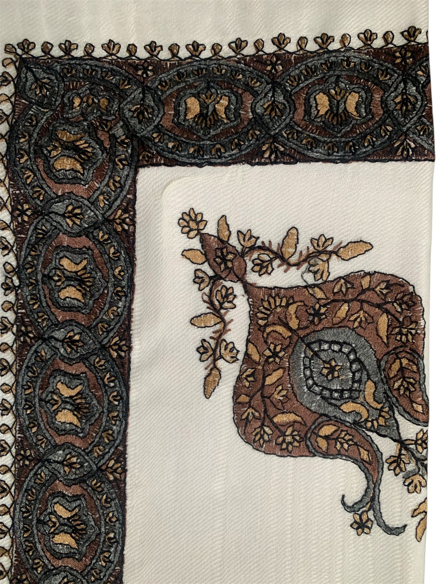 Off-white embroidered Scarf/Shemagh