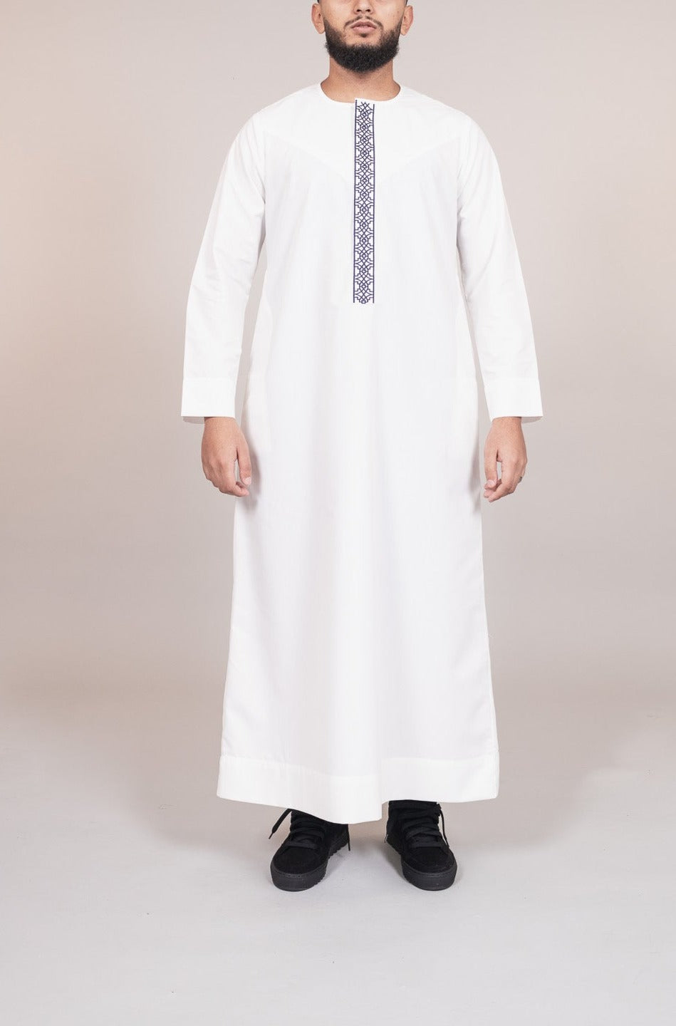 Emirati with Navy Blue Embroidery