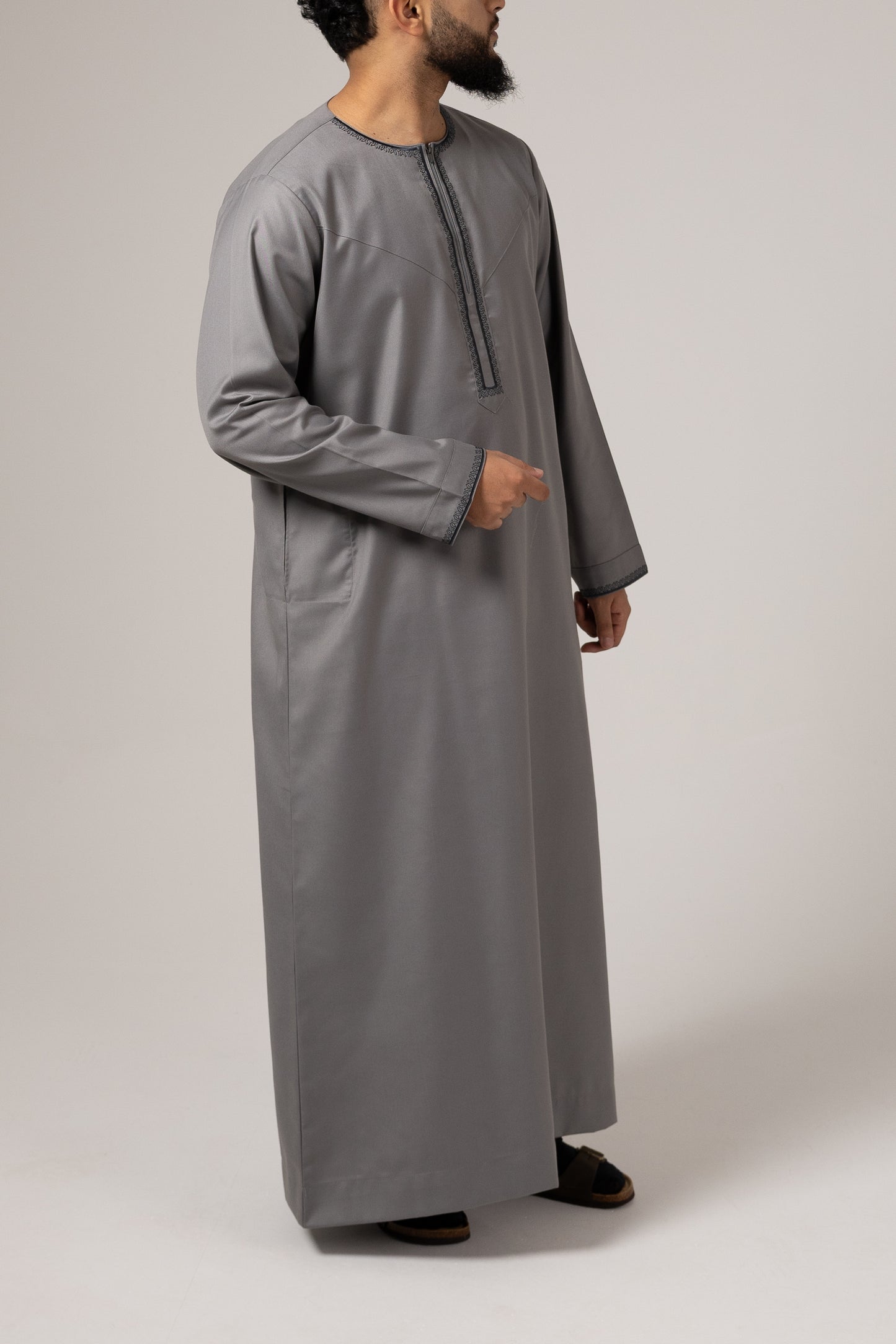 Omani Slate Noir Thobe Junior