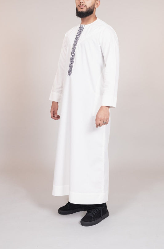 Emirati with  Navy Blue Embroidery