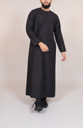 Emirati Black Zip Junior Thobe