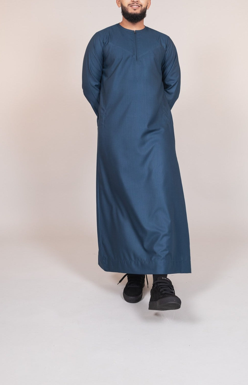 Emirati Prussian Blue Zip