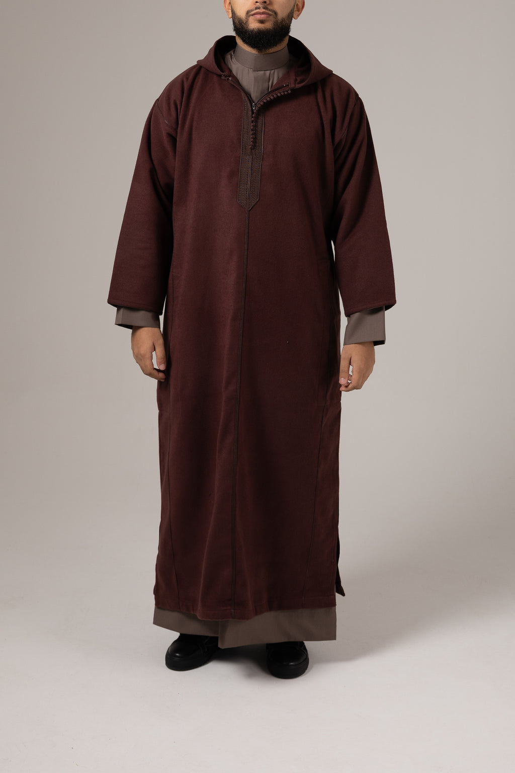 Morrocan Winter Maroon Djellaba