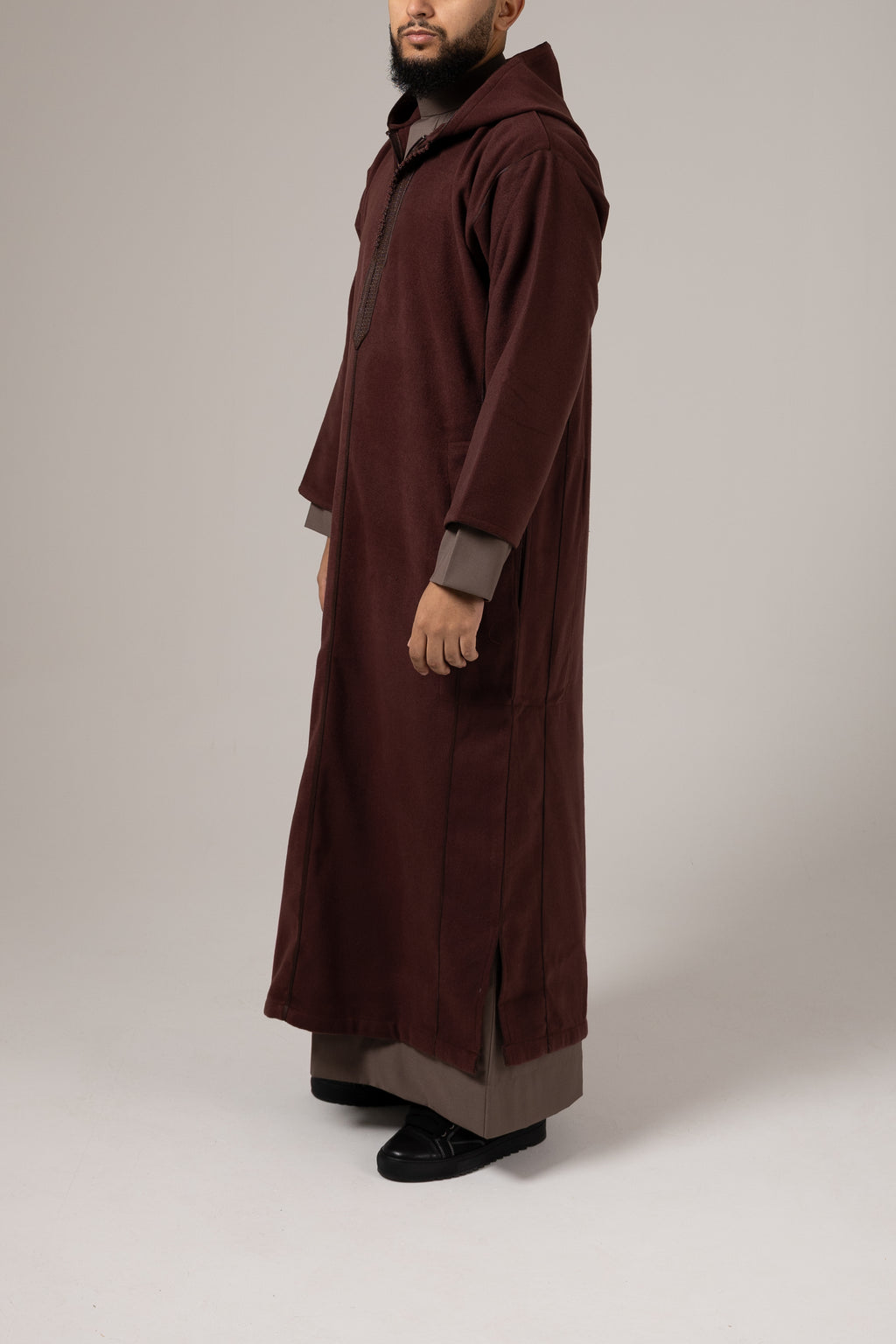 Morrocan Winter Maroon Djellaba