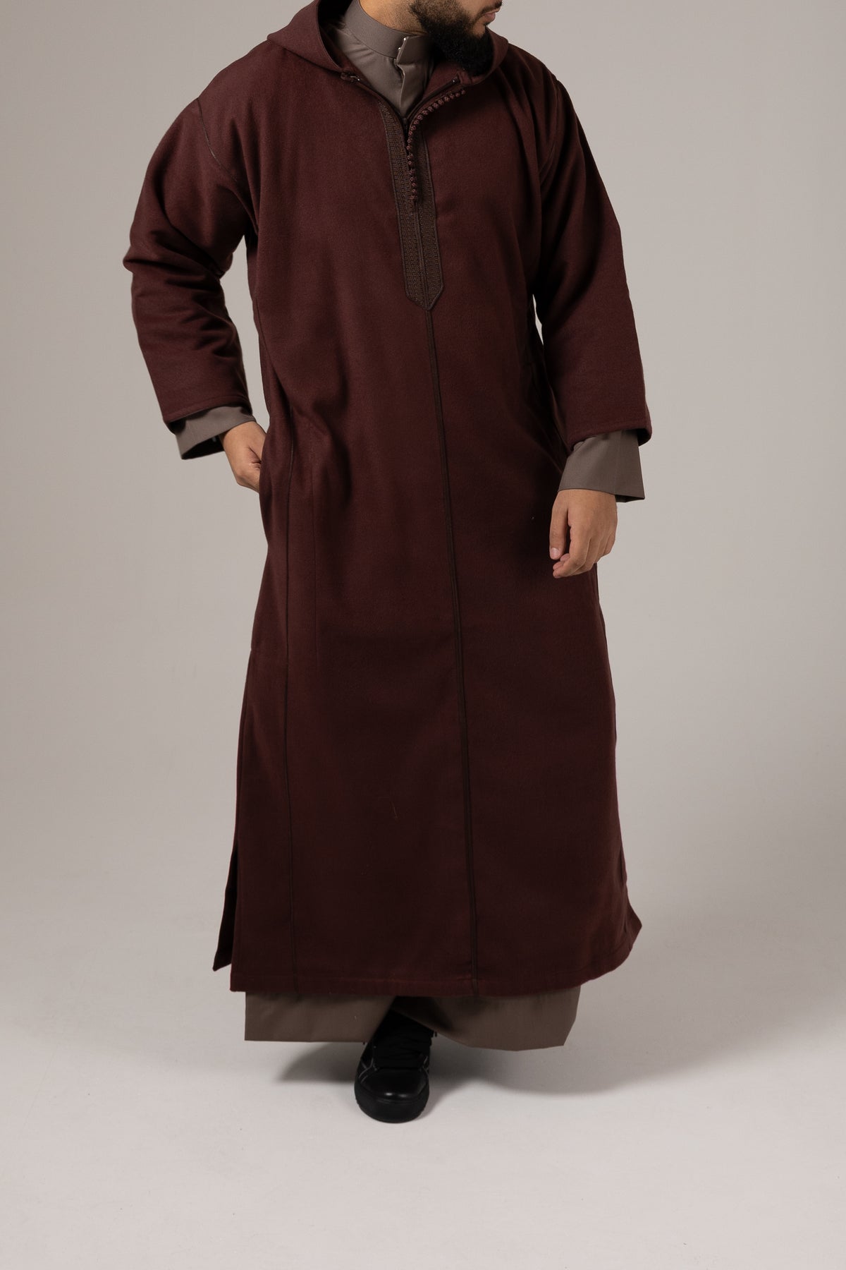 Morrocan Winter Maroon Djellaba