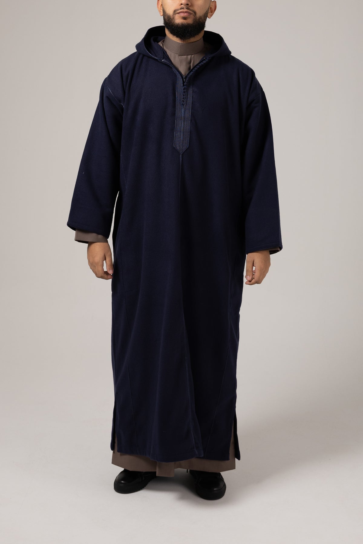 Morrocan Winter Dark Blue Djellaba