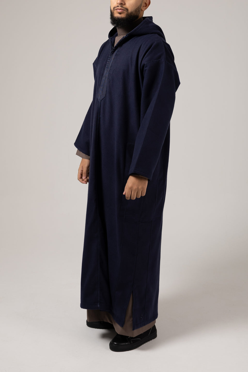 Morrocan Winter Dark Blue Djellaba