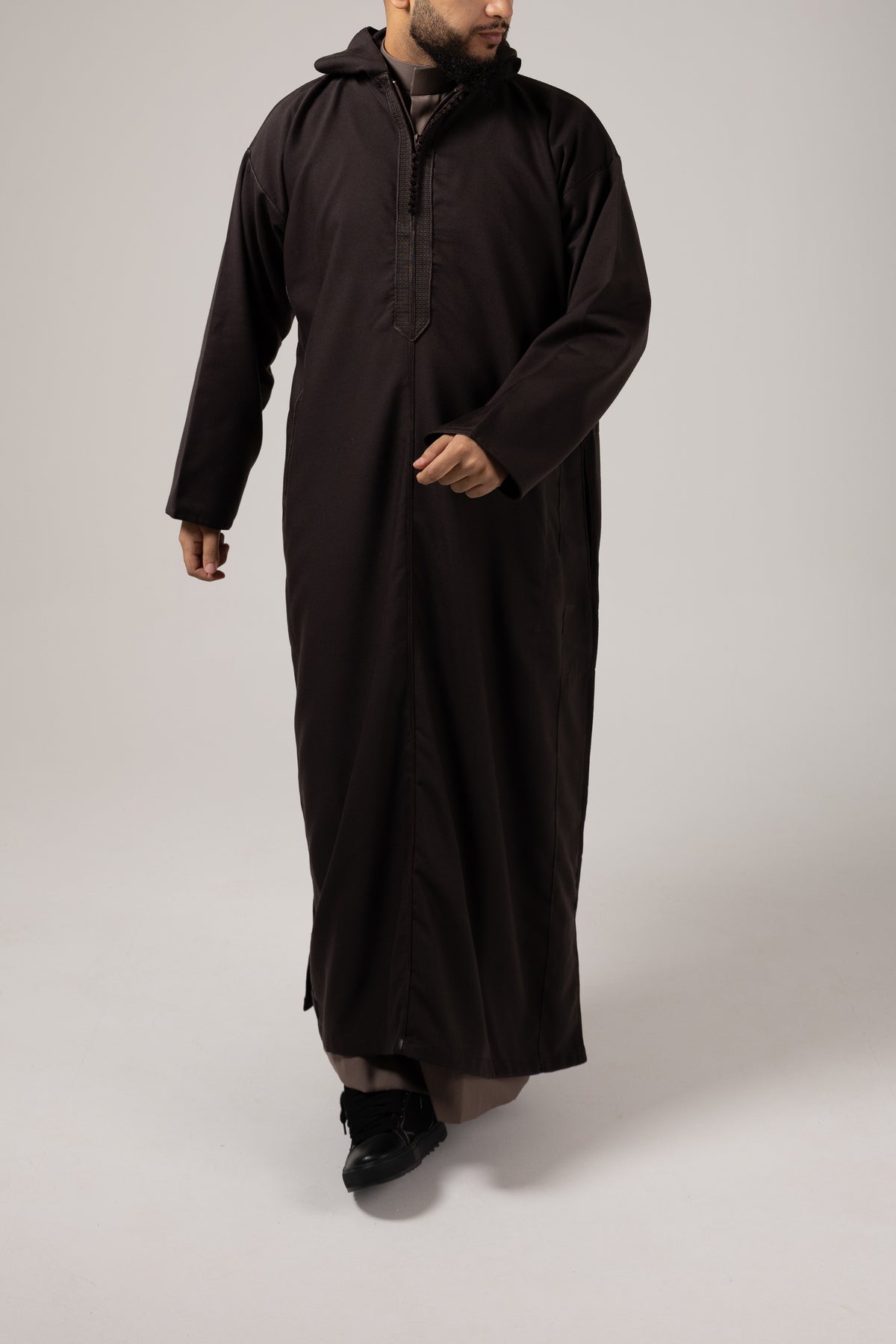 Morrocan Essential Dark Brown Djellaba