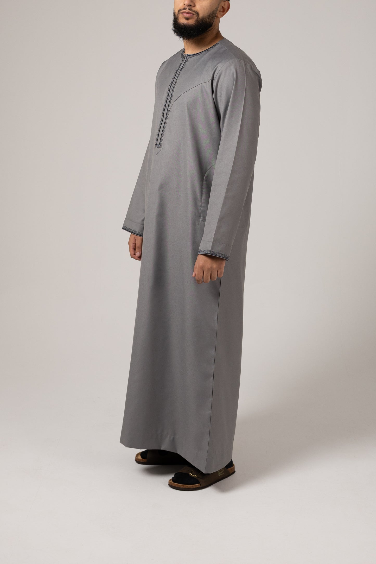 Omani Slate Noir Thobe Junior