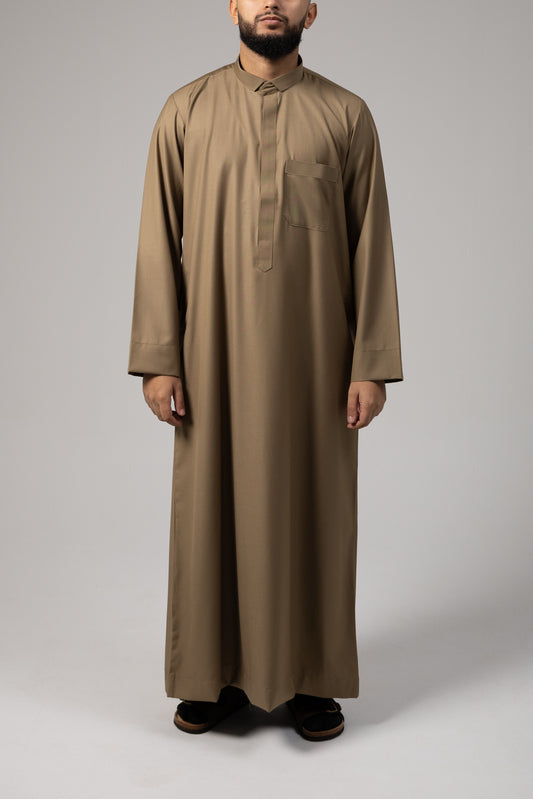 Olive Collar Thobe