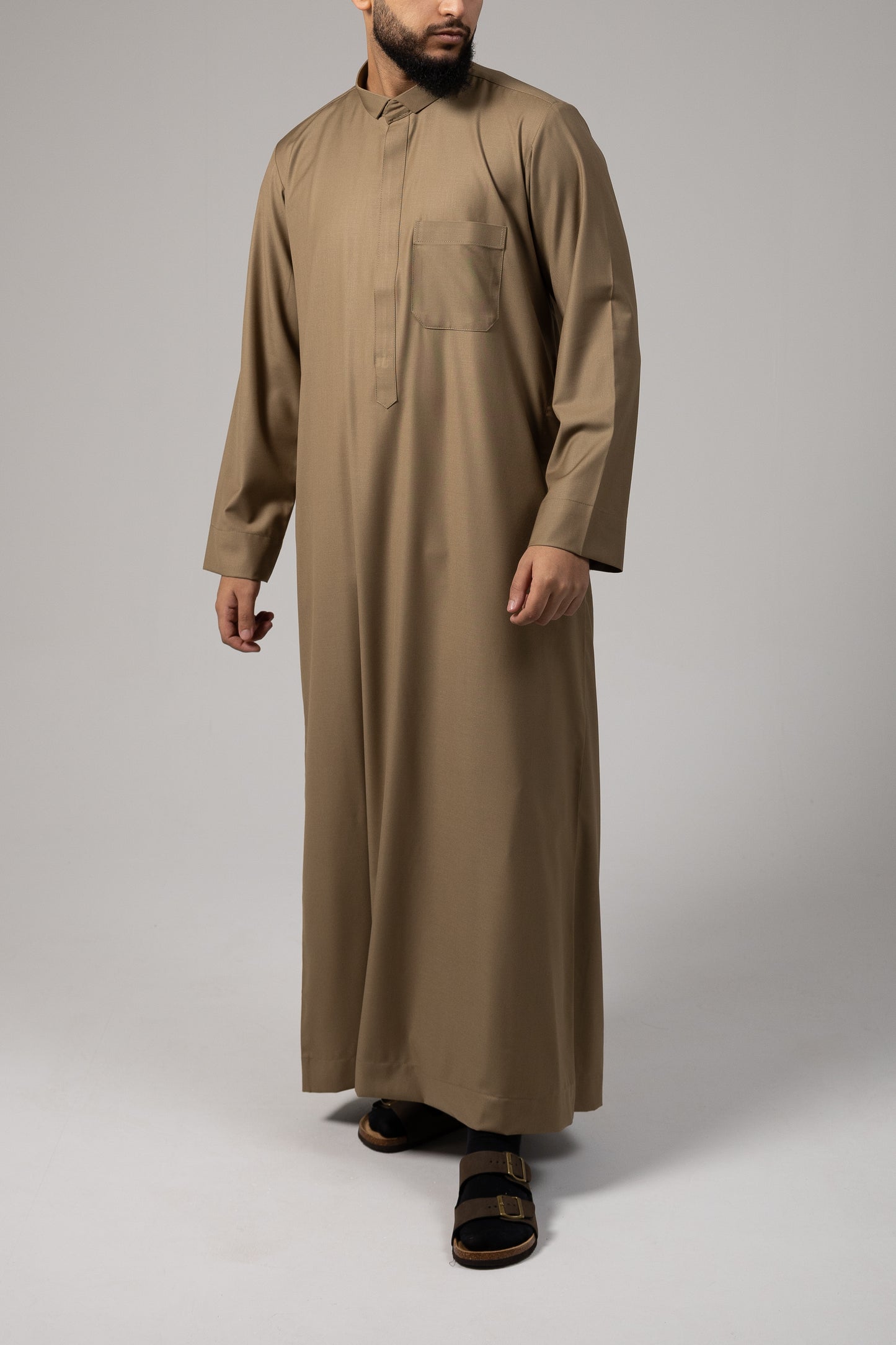 Olive Collar Thobe