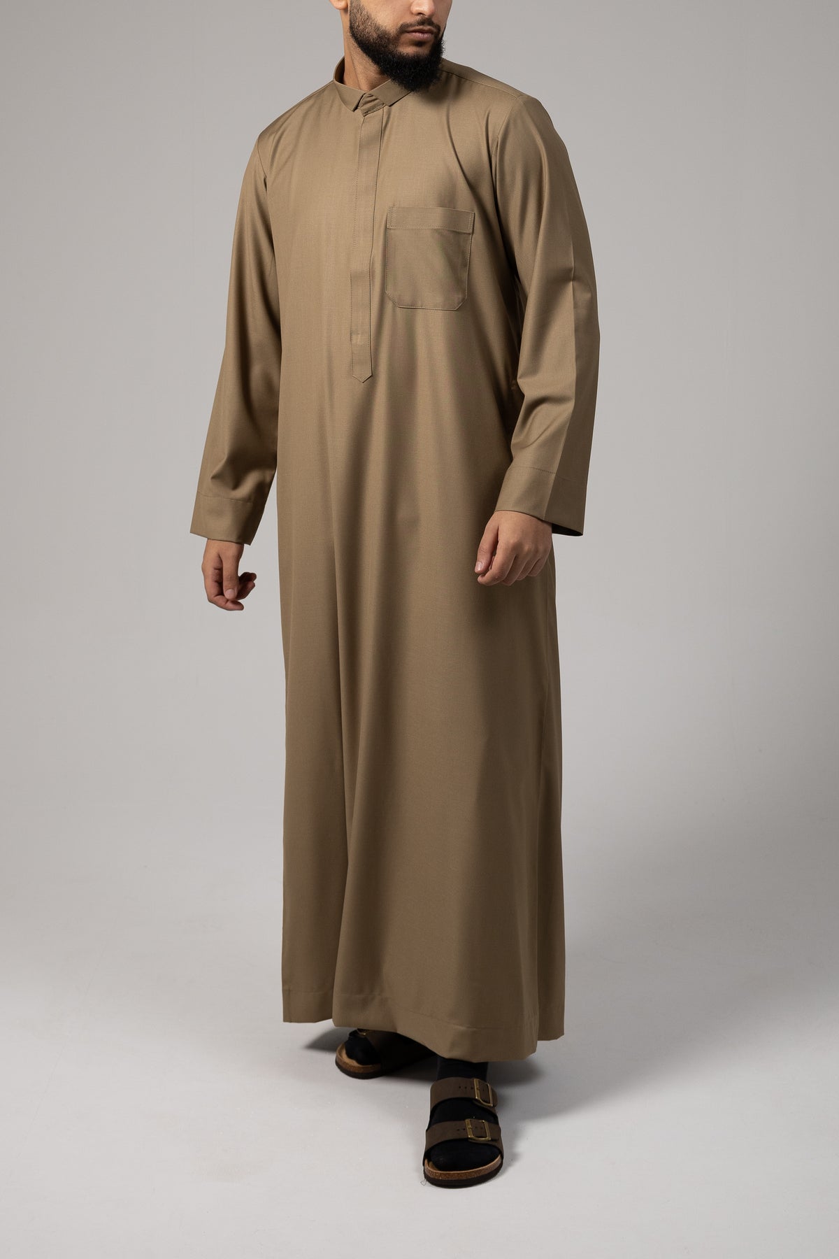 Olive Collar Thobe