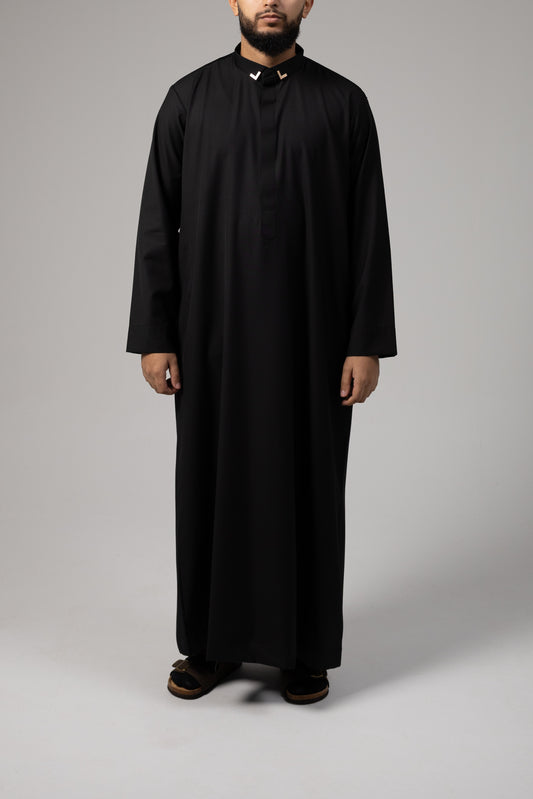 Black Collar Thobe