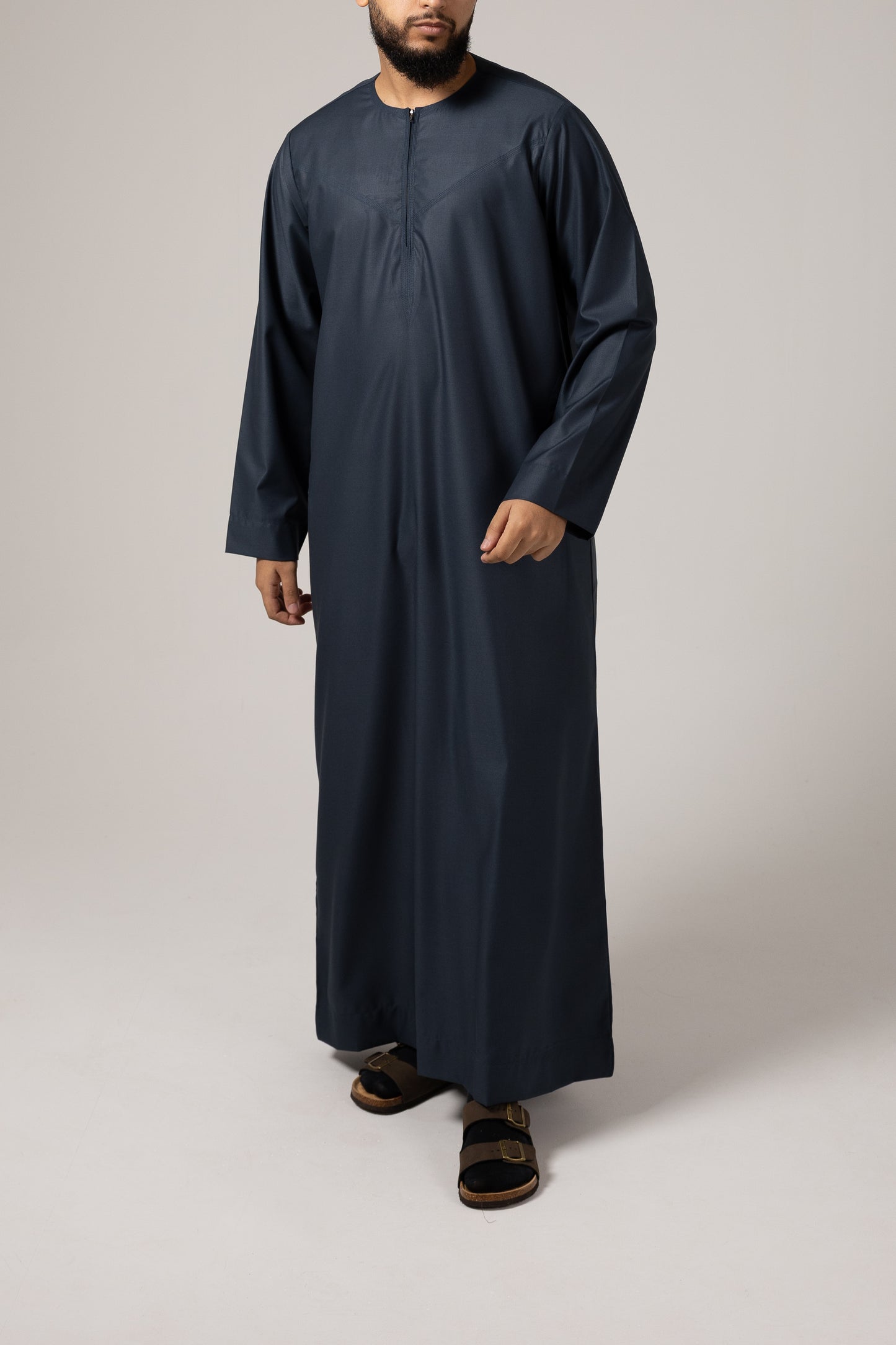 Emirati Prussian Blue Zip