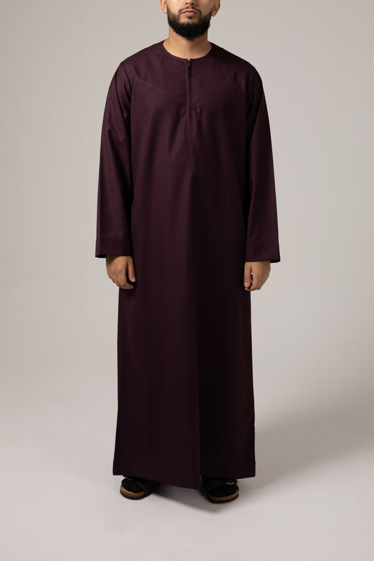 Emirati Purple Zip Thobe Junior