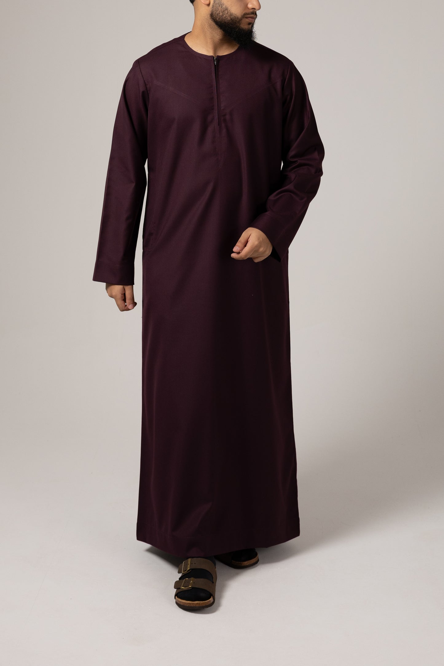Emirati Purple Zip Thobe Junior