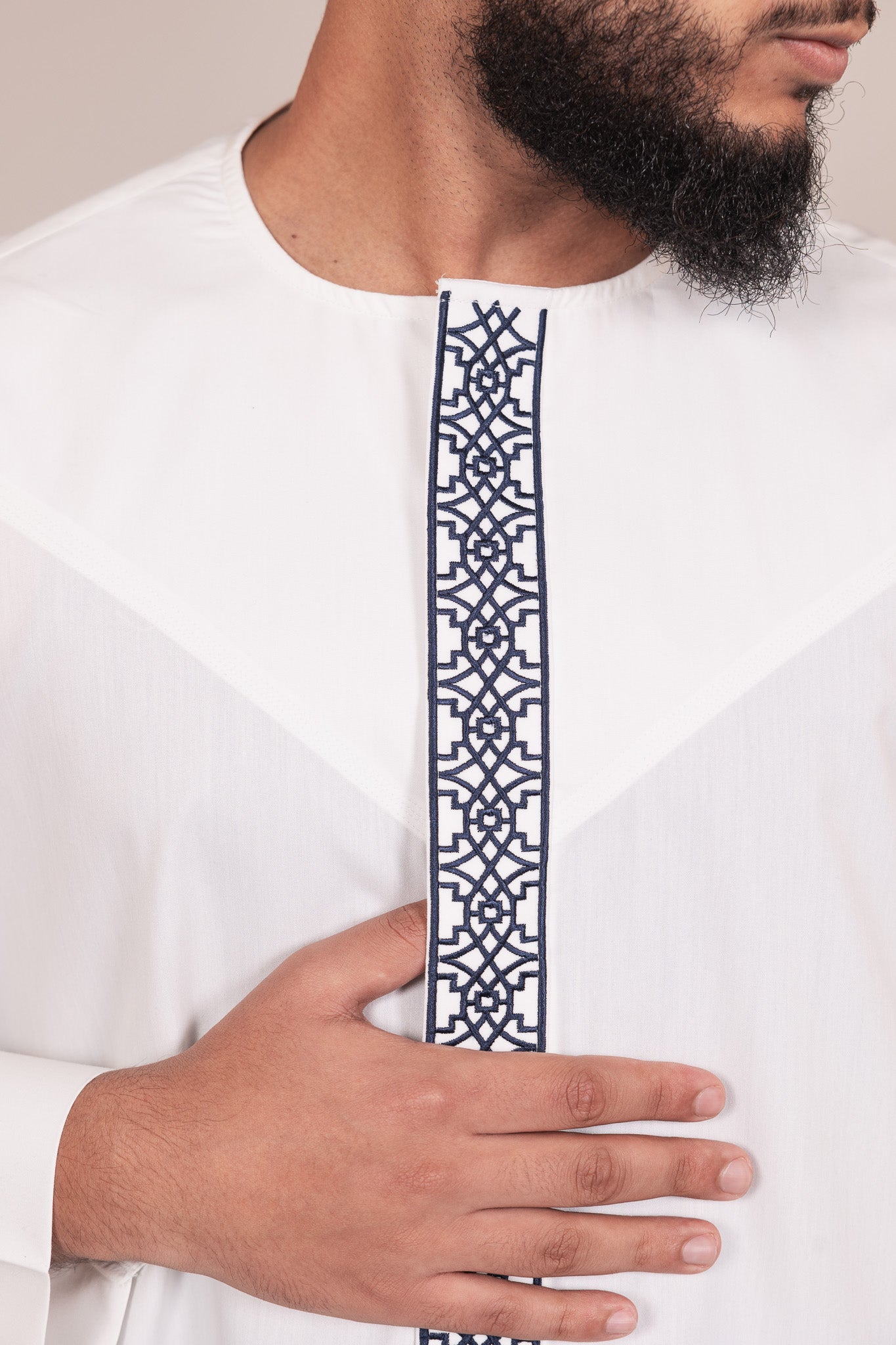 Emirati with  Navy Blue Embroidery