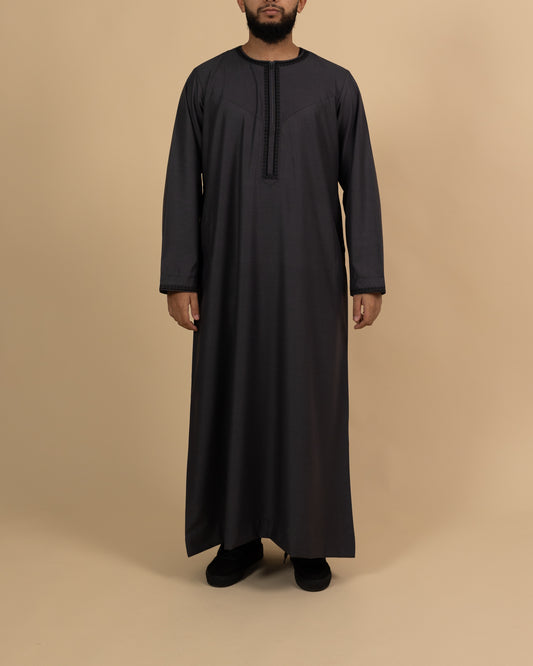 Omani Midnight Blue Thobe