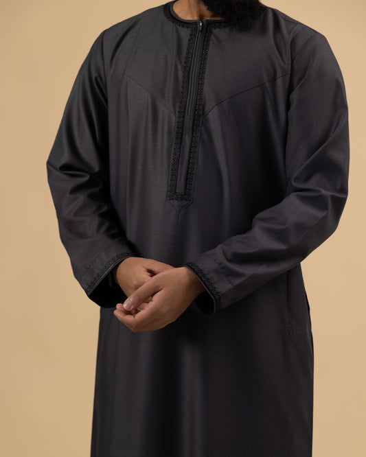 Omani Midnight Blue Thobe Junior