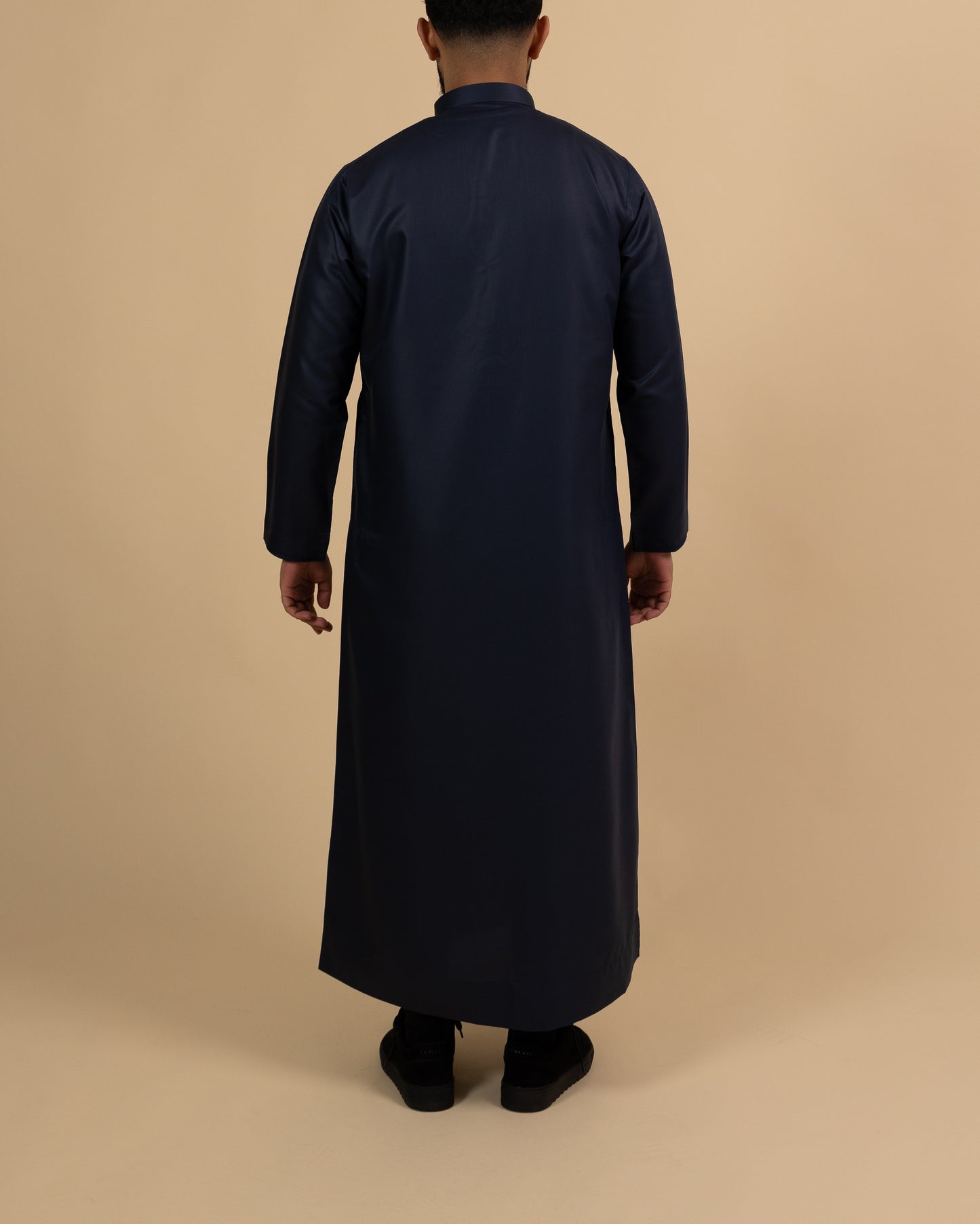 Bahraini Navy Blue Collar Thobe