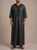 Morrocan Black Garbadine Gandoura