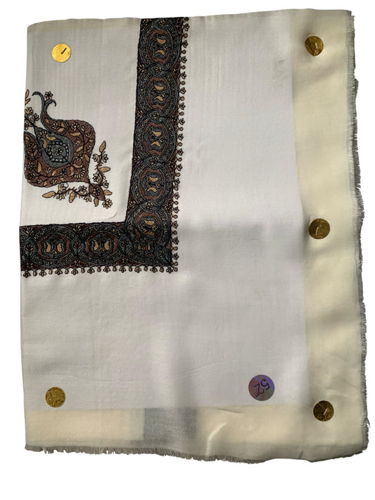 Off-white embroidered Scarf/Shemagh