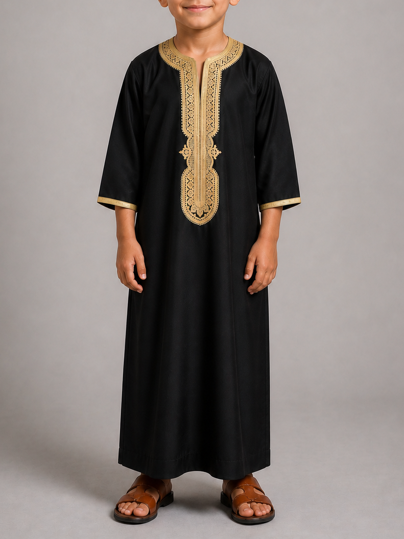 Maghribi Black Gold Gandoura Junior