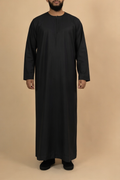 Emirati Black Zip Thobe