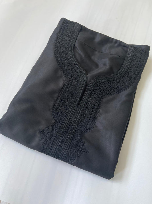 Morrocan Black Gandoura