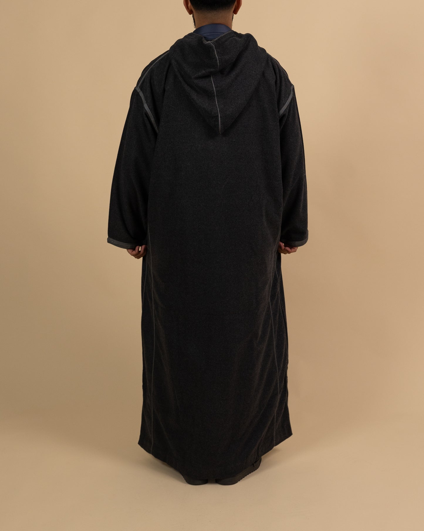 Morrocan Winter Charcoal Djellaba