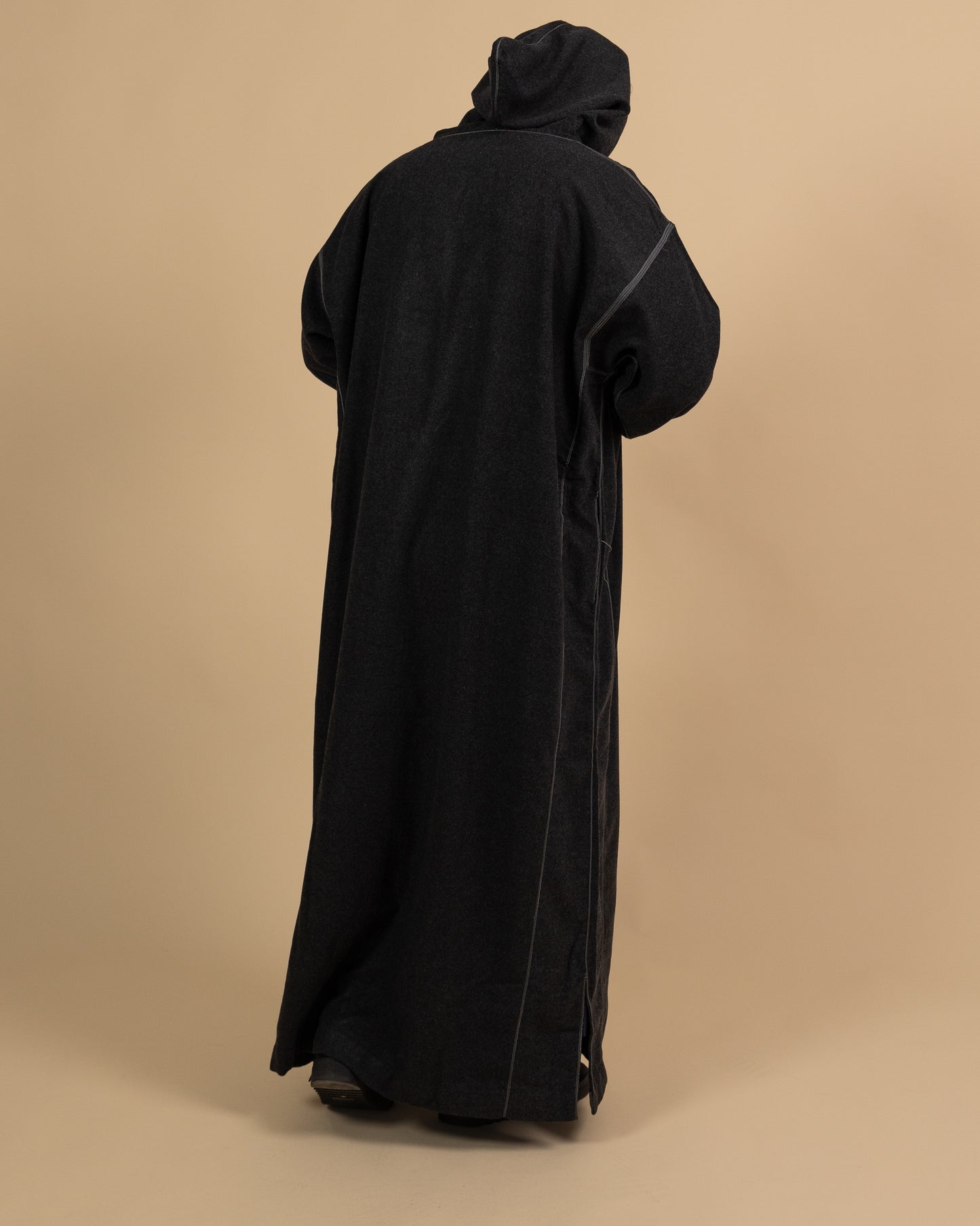 Morrocan Winter Charcoal Djellaba