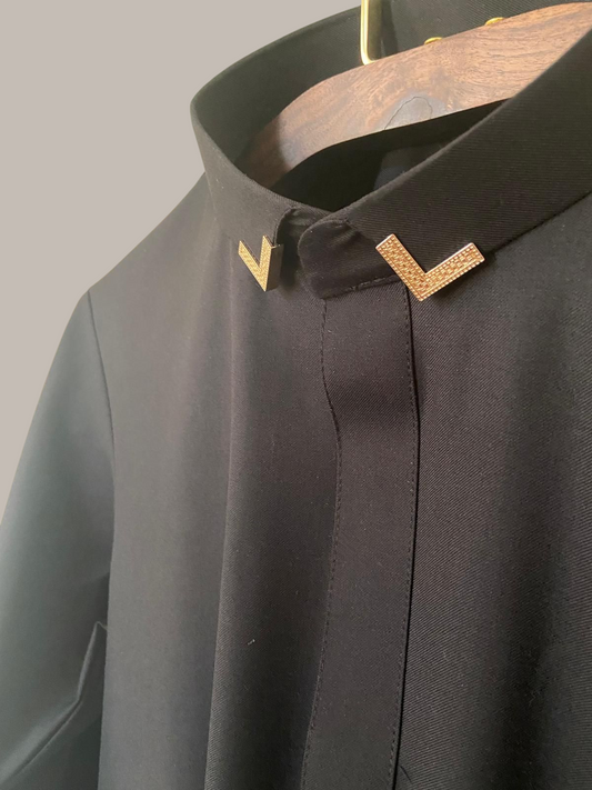 Black Collar Thobe