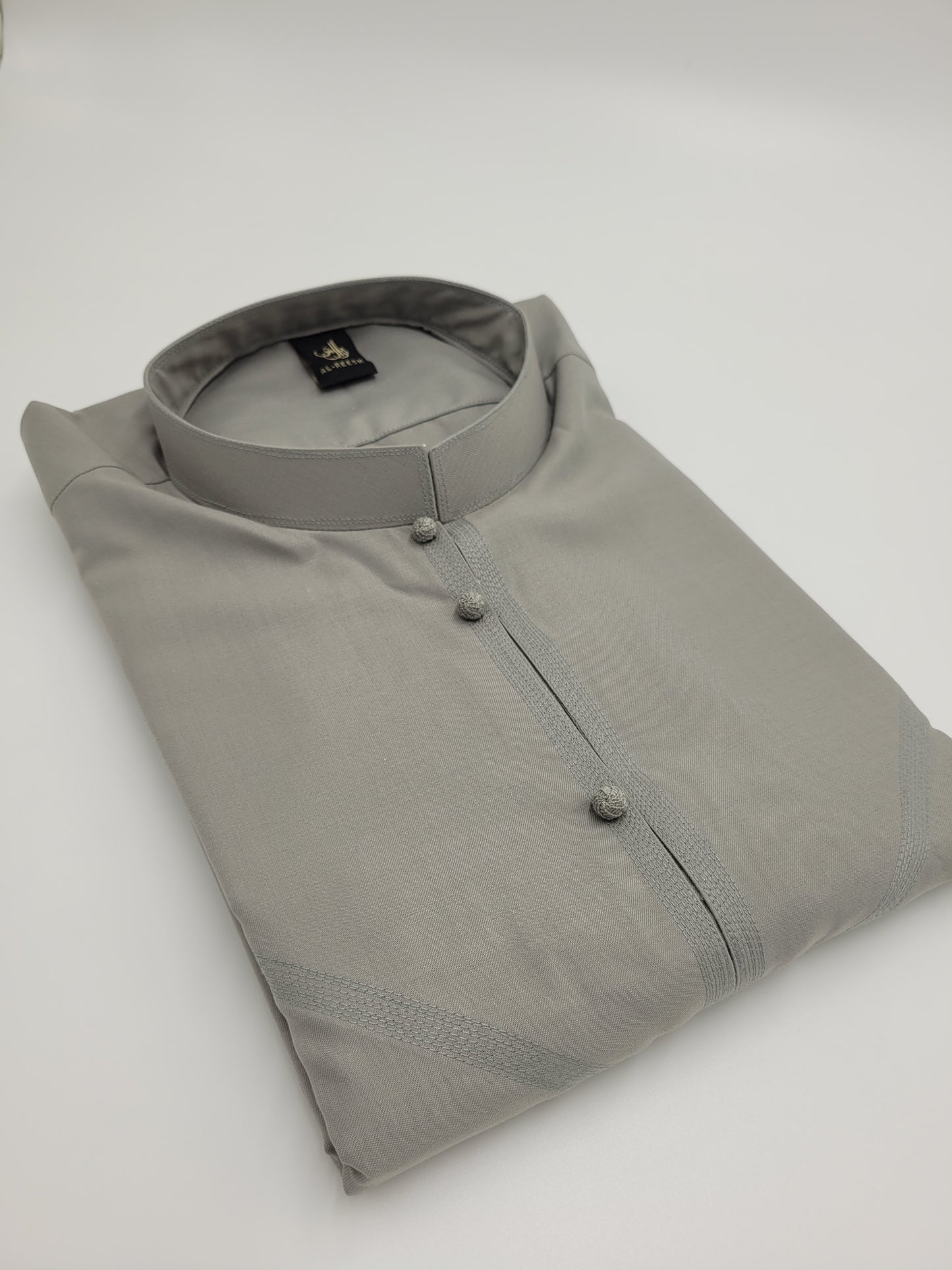 Emirati Collar Thobe grey