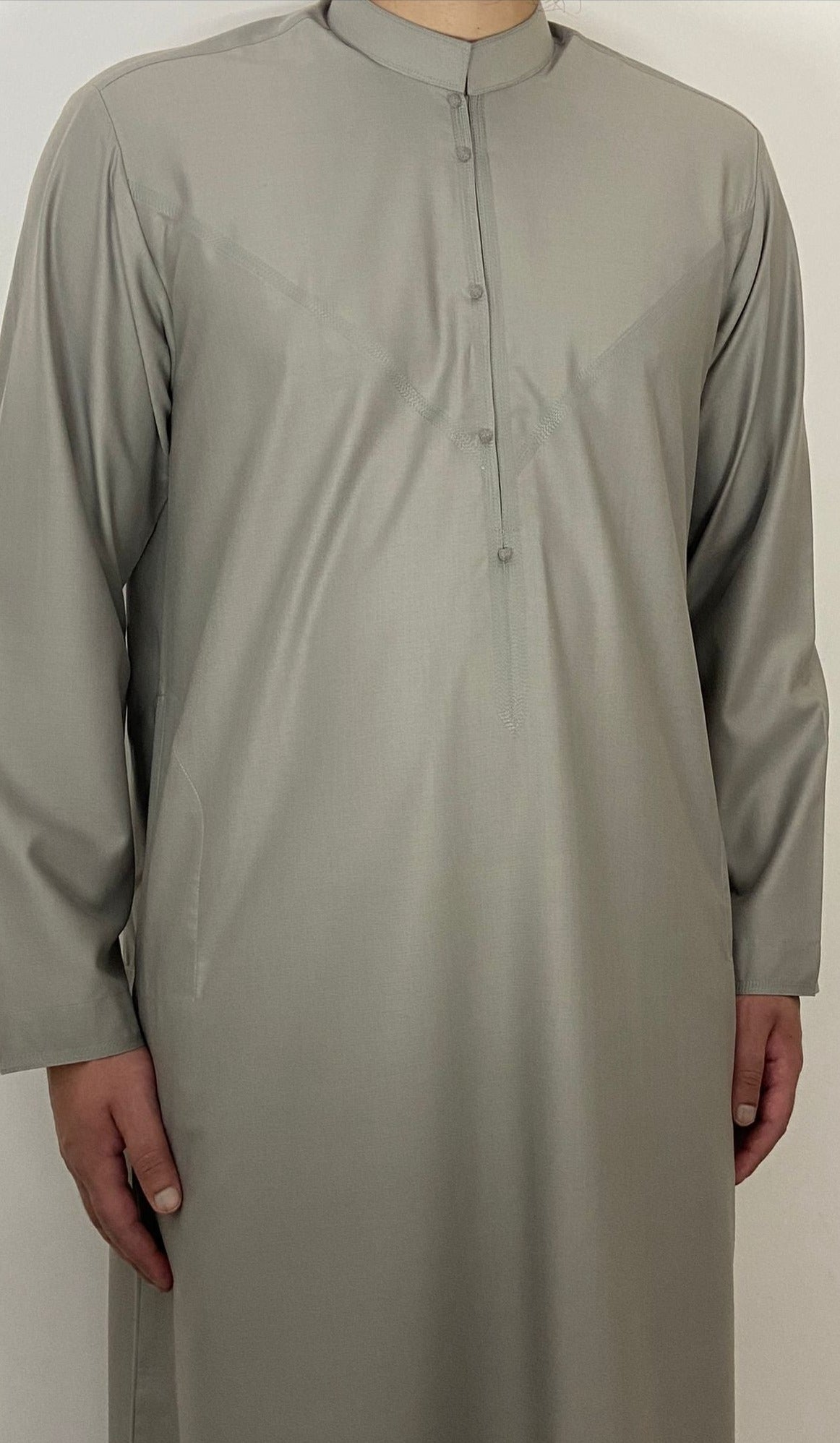 Emirati Collar Thobe grey